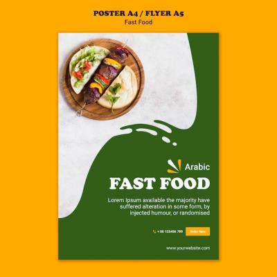 Fast Food Concept Poster Template – Free Download