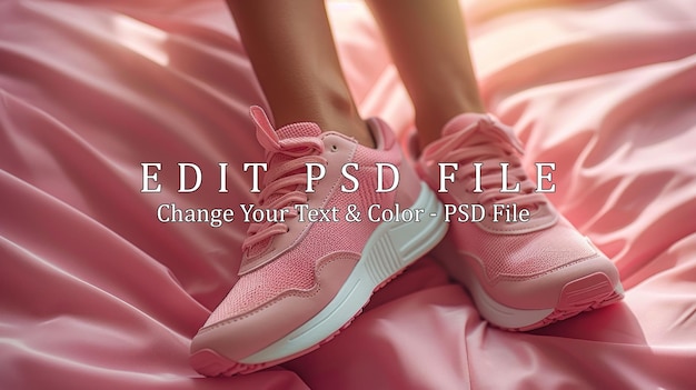 Pink Sneakers on Satin Fabric – Free Stock Photo for Download