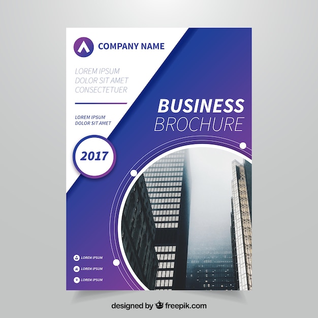 Abstract Business Leaflet Template – Free Download