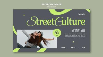 Streetwear Collection Facebook Cover Template – Download Free Stock Photo