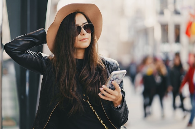 Girl with Phone in Istanbul – Free Download Stock Photo