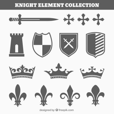 Modern Knight Elements for Creative Projects – Free Download