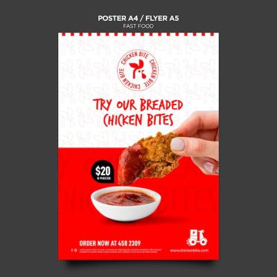 Fast Food Poster Template – Free Download