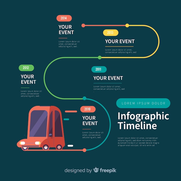 Infographic Timeline Concept – Free Download