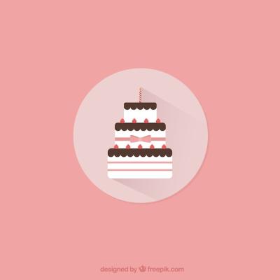 Birthday Cake Vector Template – Free Download