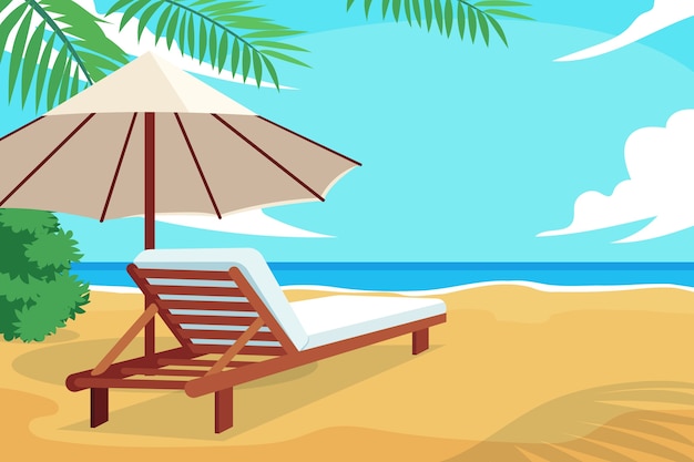 Hand-Drawn Summer Background: Free Download for Your Projects