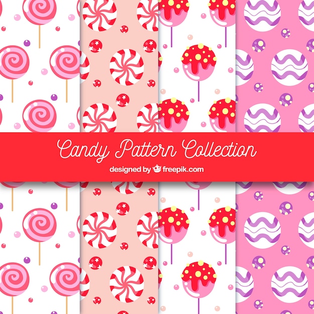 Hand Drawn Candy Patterns – Free Download