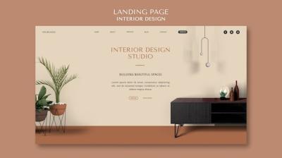 Interior Design Landing Page Template – Free Download