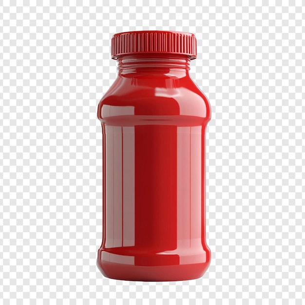 Red Plastic Bottle Mockup – Free Download