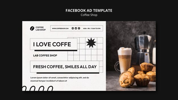 Coffee Shop Facebook Template – Free Download