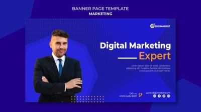 Marketing Business Banner Template – Free Download