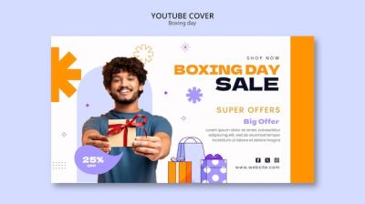 Boxing Day YouTube Cover Template – Free Download