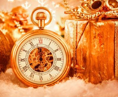 Christmas Pocket Watch Still Life – Free Stock Photo for Download