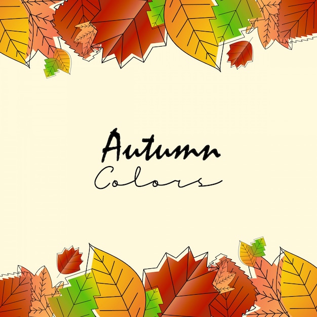 Autumn Season Vector Design with Light Background – Free Download