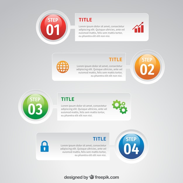 Infographic Template Featuring Numbers – Free Download