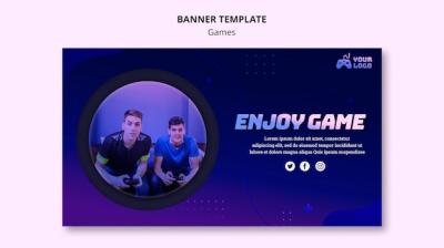 Game Spot Ad Banner Template – Free Download