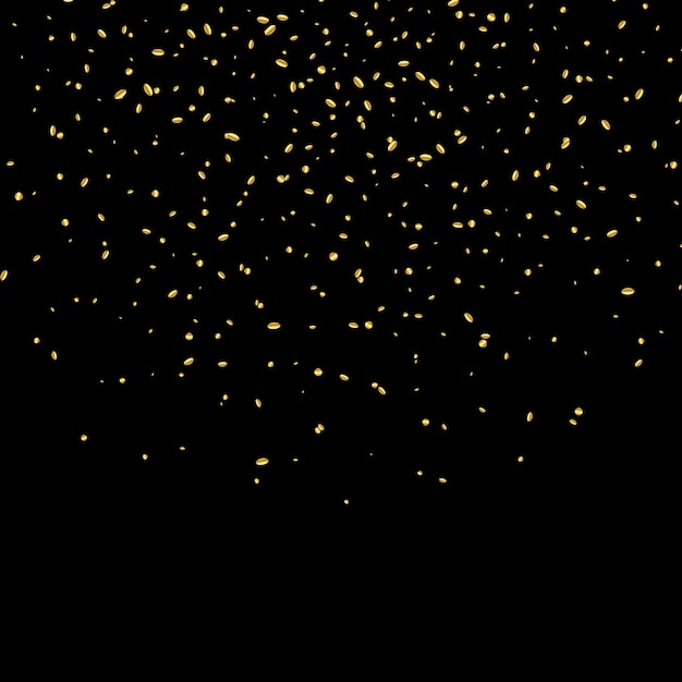 Gold Confetti on Black Background – Download Free Stock Photo