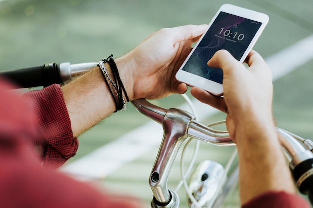 Man Using a Smartphone – Free Stock Photo for Download