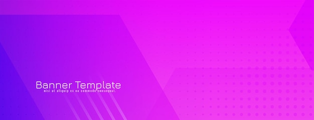 Modern Abstract Pink Geometric Banner Template – Free Download