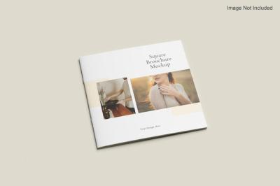 Square Brochure Mockup – Free Download