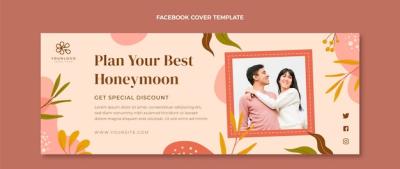 Hand Drawn Honeymoon Facebook Cover – Free Download