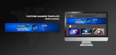 News Channel YouTube Banner – Free to Download