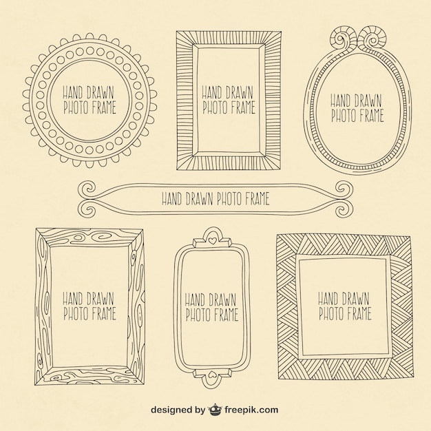 Hand Drawn Photography Frames Pack – Free Download