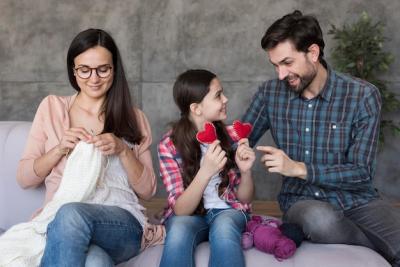 Family at Home Together – Free Download, Free Stock Photo