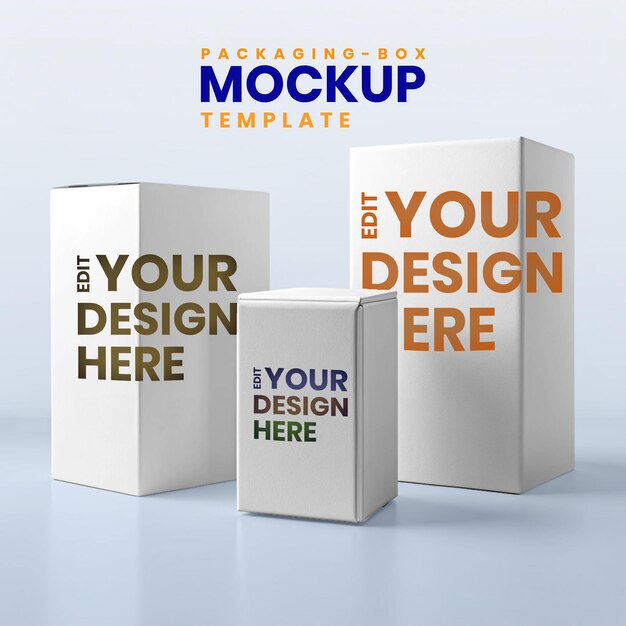 Packing Mockup Design Template – Download Free Stock Photo