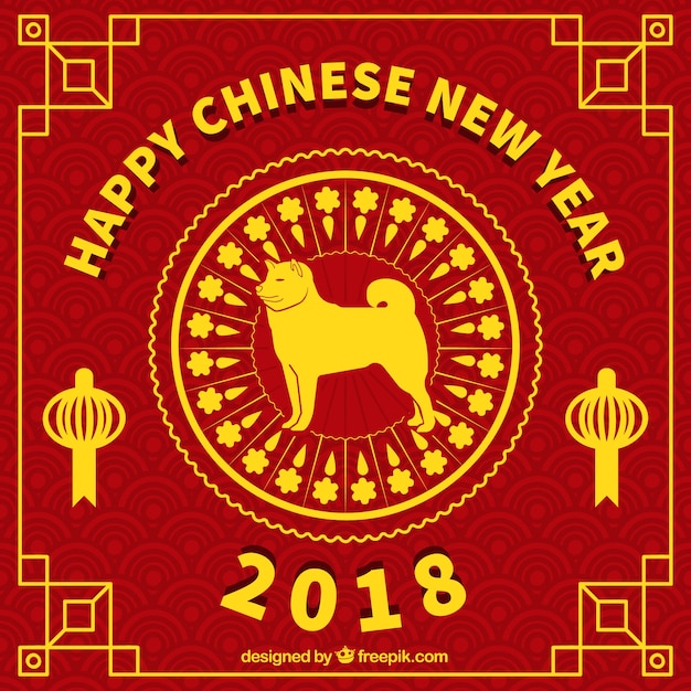 Red Chinese New Year Background – Free Download