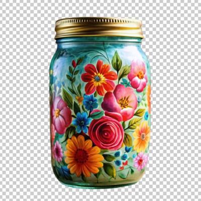 Stunning Hand-Painted Mason Jar – Free Download