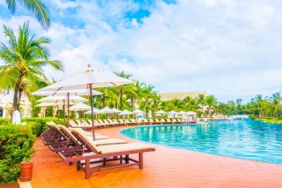 Hammocks in a Pool – Free Stock Photo for Download