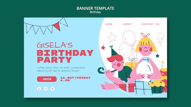 Birthday Template Design – Free Download