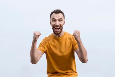 Extremely Happy Man – Free Stock Photo for Download