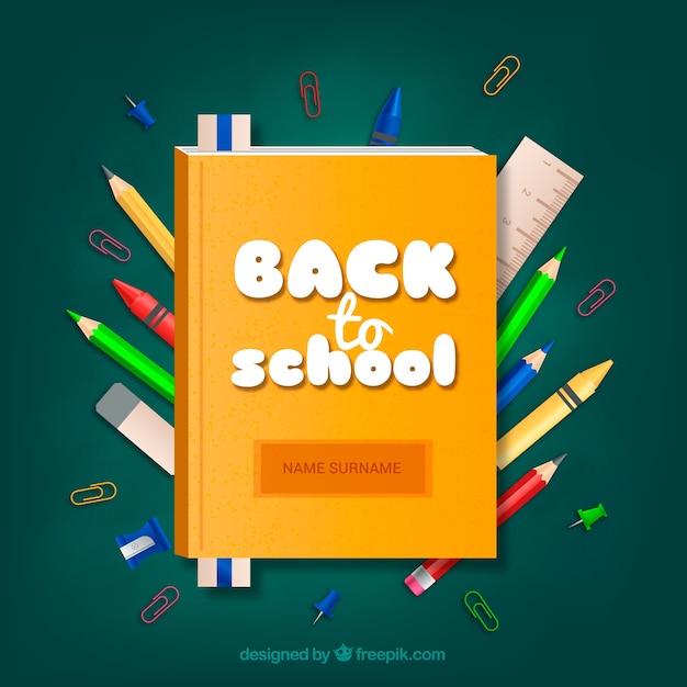 Book Background with Pencils – Free Stock Photo Download