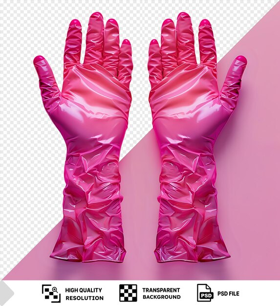 Pink Rubber Gloves on Pink Background – Free Stock Photo for Download