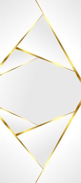 Geometric Golden Lines on White Background – Free Download