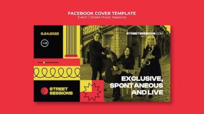 Street Music Sessions Facebook Cover – Free Stock Photo Download