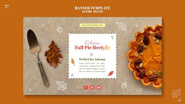 Autumn Recipe Horizontal Banner – Download Free Stock Photo