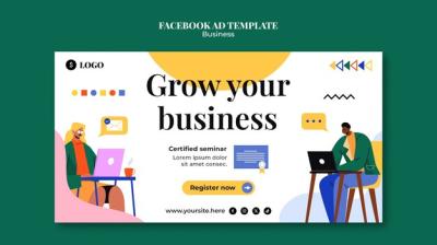 Business Solutions Facebook Template – Free Download