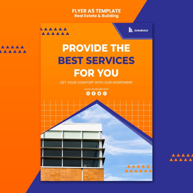 Real Estate and Building Flyer Template – Free Download