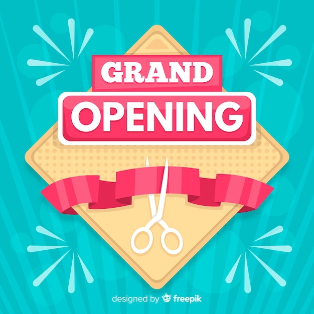 Grand Opening Vector Templates – Free Download