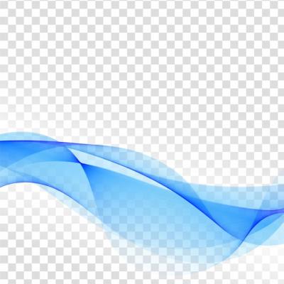 Modern Blue Wave Transparent Background – Free Stock Photo for Download