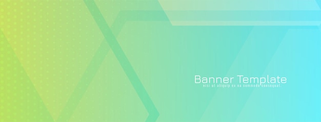 Modern Decorative Colorful Hexagon Design Geometric Banner – Free Download