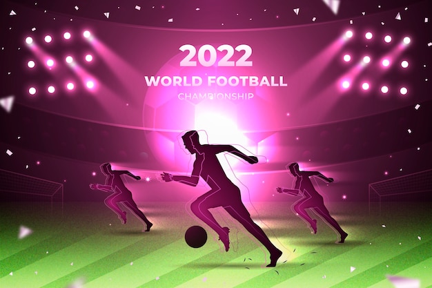 Realistic World Football Championship Illustration – Free Download