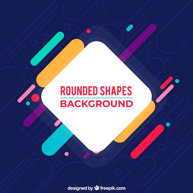 Rounded Shapes Abstract Background – Free Download, Free Stock Photo