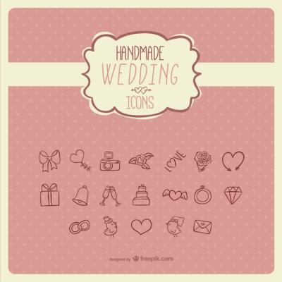 Handmade Wedding Icons – Free Stock Photos for Download