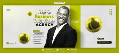 Digital Marketing Agency & Corporate Facebook Cover Banner Template – Free Download