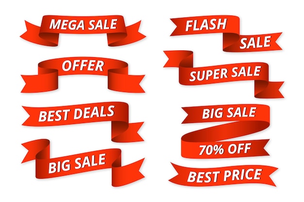 Sale Label Collection with Offer – Free Download