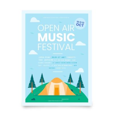 Open Air Music Festival Poster – Free Download